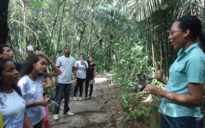 Alunos de Técnico em Guia de Turismo visitam Jardim Botânico da Vale