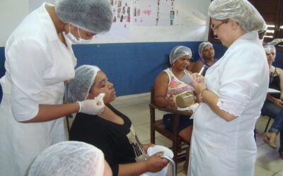 Mães de alunos de escola em Paço do Lumiar participam de ação social do Senac