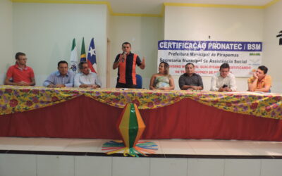 Senac certifica alunos no município de Pirapemas