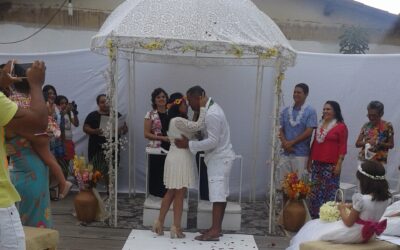 Alunos do Senac em Imperatriz organizam casamento com tema havaiano