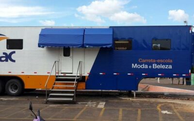 Carreta-Escola de Beleza do Senac oferta 45 vagas gratuitas em Lago da Pedra