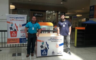 Shopping da Ilha recebe campanha do Senac sobre descarte de lixo eletrônico