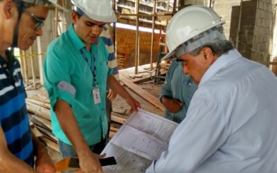 Gestores do Senac visitam obra de construção da nova unidade em Santa Inês