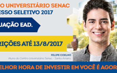 Inscrições abertas em cursos de graduação a distância no Senac no Maranhão