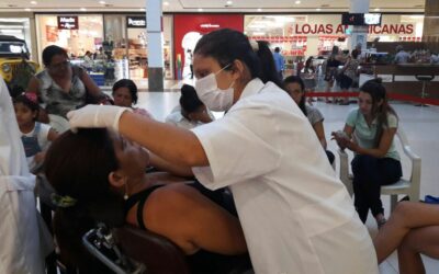 Alunas de Depilação realizam ação em shopping de Imperatriz