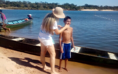 Senac promove ação em praia para conscientizar sobre cuidados com a pele