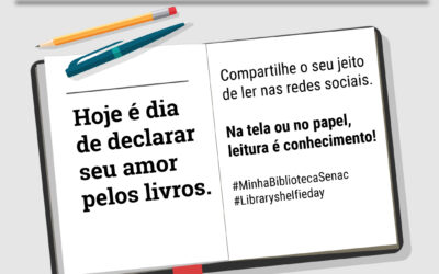 Senac e o Library Shelfie Day