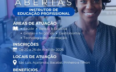 Seletivo Senac com 34 vagas: Inscrições abrem nesta segunda (20)