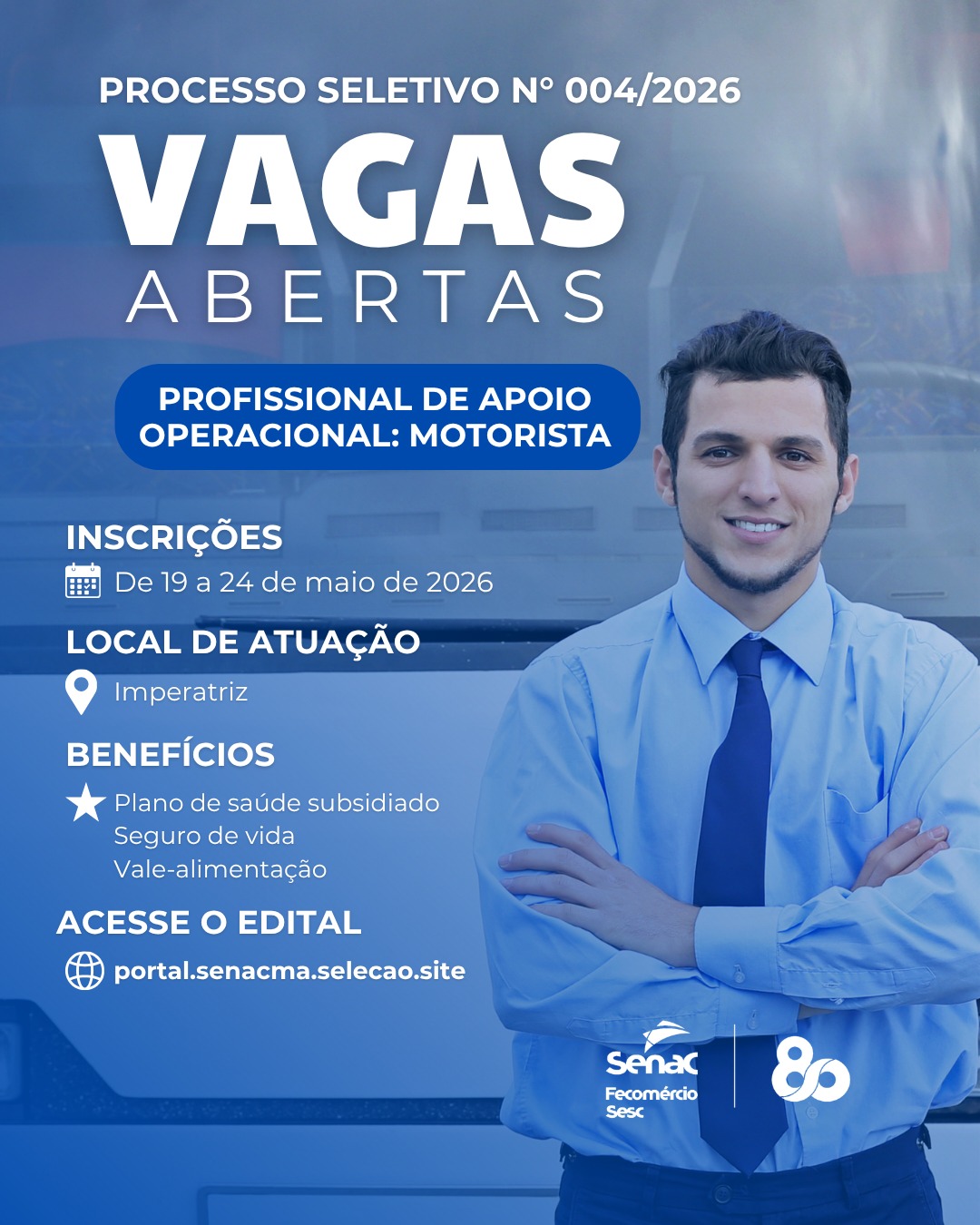 No momento, você está visualizando Senac Maranhão abre seletivo para motorista em Imperatriz